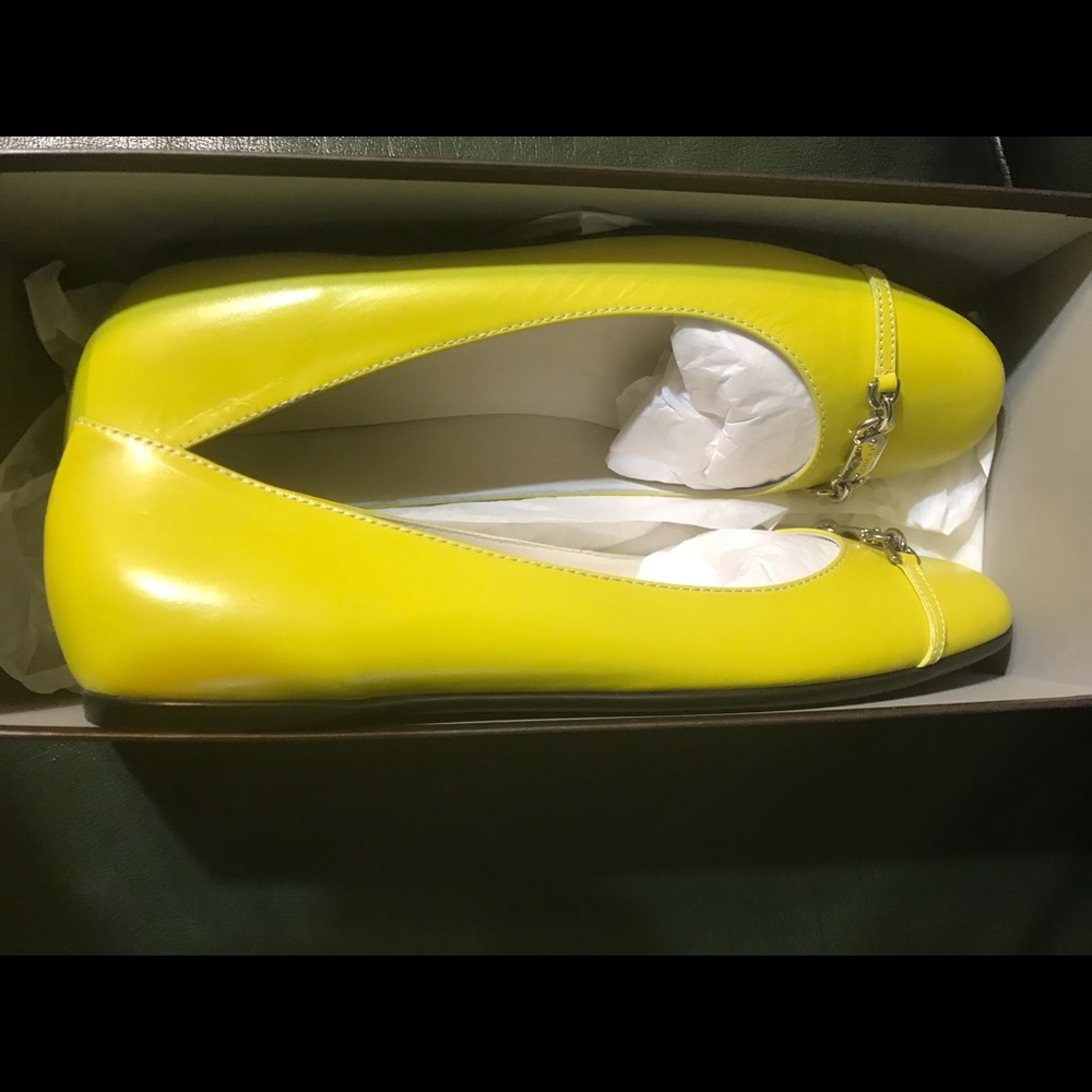 Yellow Gucci sandals